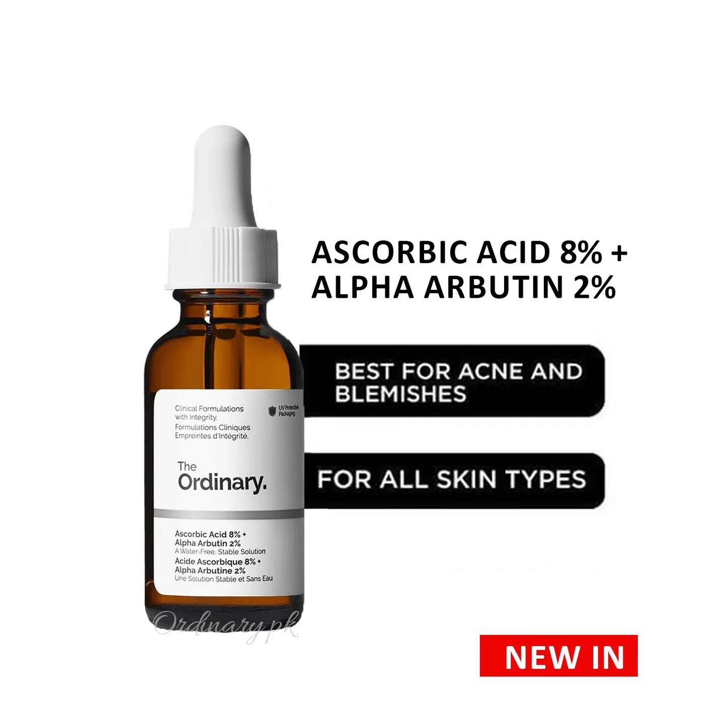 Ascorbic Acid 8% + Alpha Arbutin 2%